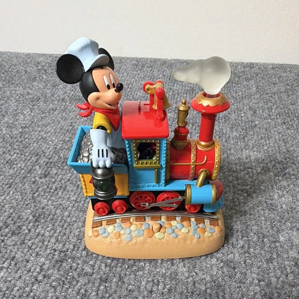 Disney Mickey Mouse Train Holiday Ornament 2017 Plastic Decoration